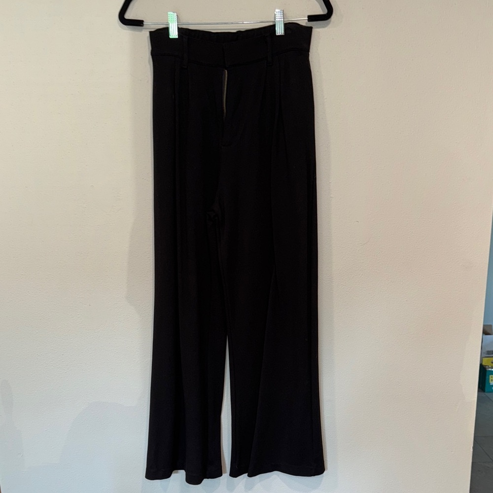 Klassy Network Elegant Black Wide Leg Trousers